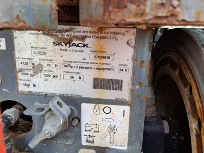 USED 2016 Skyjack SJ3226
