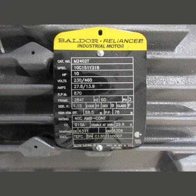10HP Baldor Electric Motor