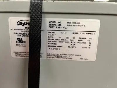 APW MCLEAN,M52-1016-038,ENCLOSURE AIR CONDITIONER 115V 1PH 10000BTU