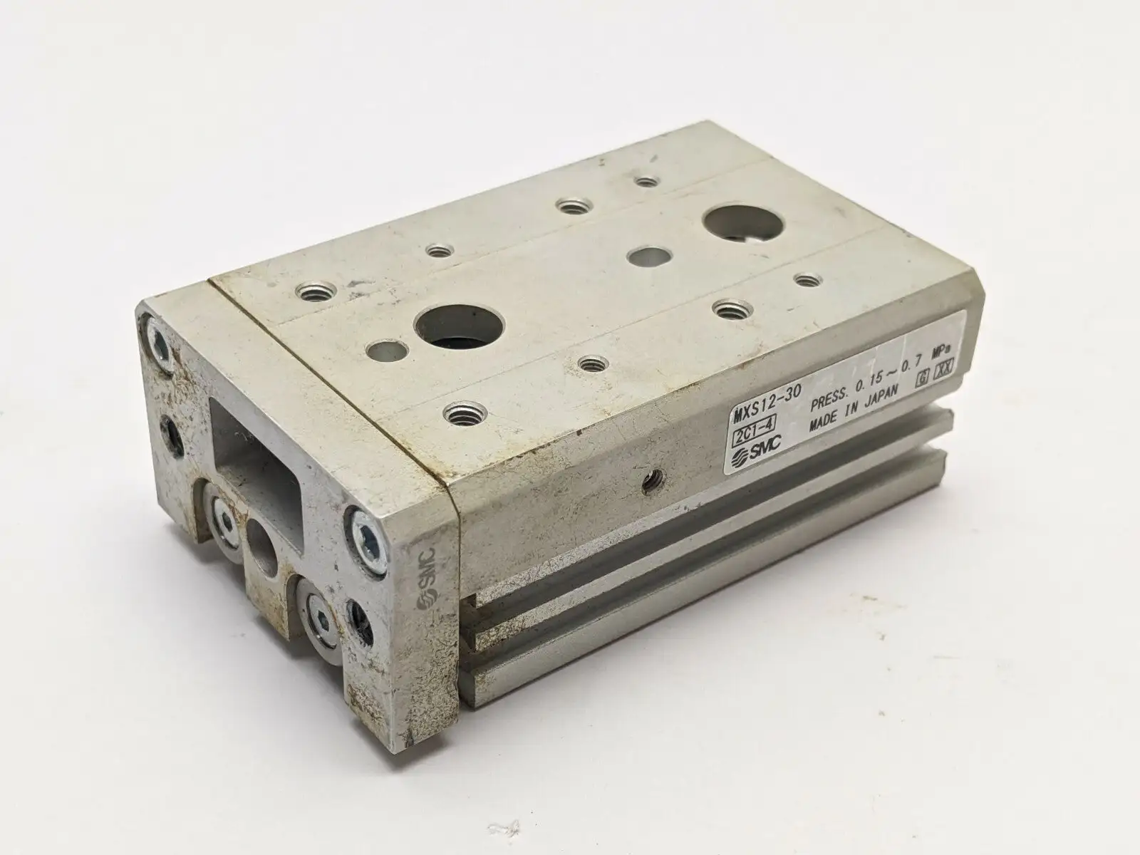 MXS12-30 | SMC  Guided Cylinder Dual Rod Slide Table 12mm Bore 30mm Stroke - Used
