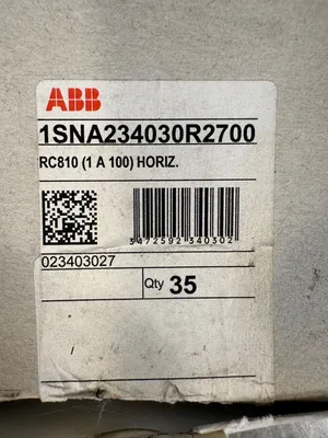 Abb Rc810 (1 a 100) Horiz. 1sna234030r2700 Mark Card (4C-37)