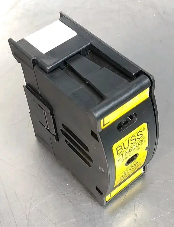 Used Bussmann JTN60030 Fuse Holder, Class J, 0-30A, 600V. Fuse Accessories | Palmetto Automation #1155225
