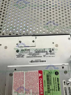 USED ALLEN BRADLEY 2711P-RDT10C PANELVIEW PLUS 1000 W/ ALLEN BRADLEY 2711P-RP1 MODULE
