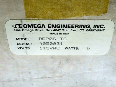 NEW OMEGA DP206-TC DIGITAL METER 115 VAC 6 WATTS DP206TC