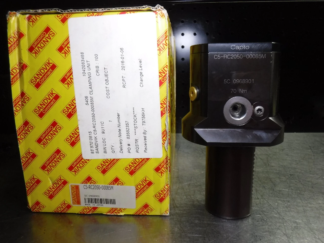 Sandvik VDI50 to Capto C5 Clamping Unit C5-RC2050-00085M (LOC2011B)