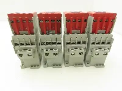 Allen Bradley 4 Pole Contactor Safety Control Relay 24VDC Coil Lot of 4