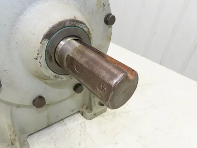 Worm Gearbox Horizontal Drive Dual Output 15:1 Reducer 1" Solid Input Shaft