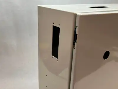 USED HOFFMAN CONCEPT SINGLE DOOR ENCLOSURE 20" X 24" X 8", WHITE, STEEL
