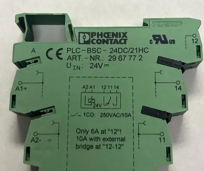 Used PHOENIX CONTACT PLC-BSC- 24DC/21HC Miscellaneous Equipment (Electrical & Power) | Surplus Asset Holdings #1201276