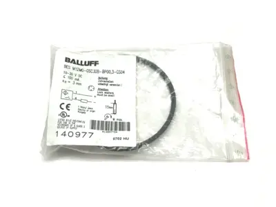 USED BALLUFF FLUSH MOUNT PROXIMITY SENSOR 10-30VDC