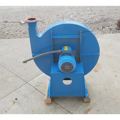 Used 212 CFM @ 32" SP 4.6KW(6HP) Pressure Blower Radial Ventilator Fan