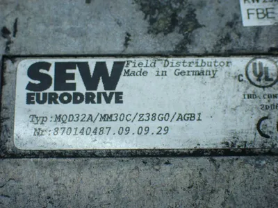Used SEW EURODRIVE MQD32A/MM30C/Z38G0/AGB1 PLC Input & Output Ohio US | HGR 24 #838780