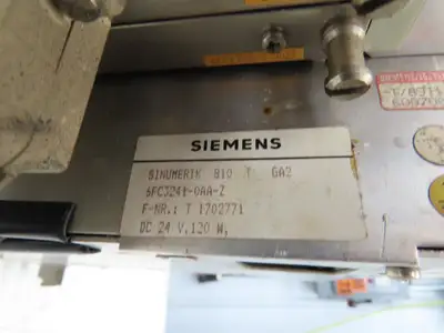 Siemens 6FC3241-0AA-Z Sinumarik 810 T Operator Interface Panel 24V