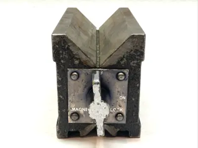 Magnetic Vee Block 6" Dual Sided V-Block w/ Switch