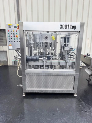 GAI 16-Valve Triblock Bottle Sparger, Filler & Corker