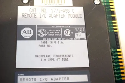 USED ALLEN BRADLEY 1771-ASB C I/O ADAPTER MODULE 1771ASBC