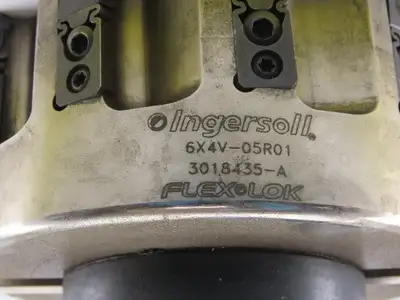 Ingersoll 6X4V-05R01 5" OD 10 Indexing Insert End Mill CAT 50 2.625" Projection