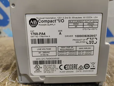 Allen Bradley 1769-PA4 Electrical/PLC/Automation | ESS Industrial Equipment Sales (5)