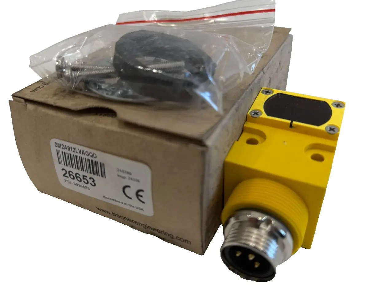 NEW BANNER ENGINEERING SM2A912LVAGQD PHOTOELECTRIC SENSOR