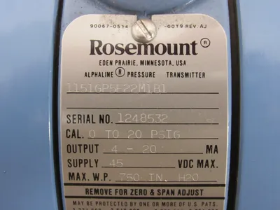NEW ROSEMOUNT 1151GP5E22M1B1 PRESSURE TRANSMITTER 4-20 PSIG