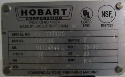 USED Hobart HAB300