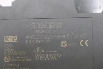 SIEMENS 6ES7 321-1BH02-0AA0 SIMATIC S7 INPUT MODULE STOCK K-3504