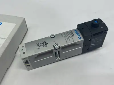 New | in-Stock Festo Pneumatic Solenoid Valve 5/2 Monostable 539159 Solenoid Valves Michigan US | Maverick Industrial Sales #1391427