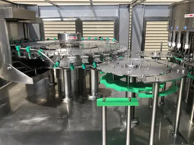 USED 2017 ZHANG J IAGANG, BEIJING CHINA TRI-BLOCK 40 VALVE BOTTLE RINSER, FILLER, CAPPER