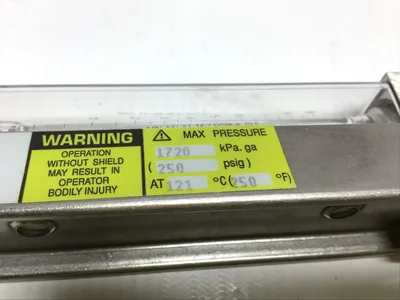 ABB 10A131NB1B1B1X00AAEXBBD07 Global Purge Master 1720kPa.ga 250PSIG @121°C 250°F