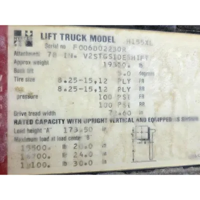 USED HYSTER H155XL