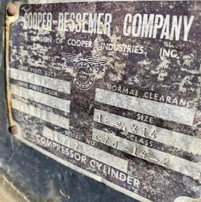 USED COOPER BESSEMER C7J-14-2