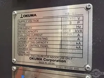 Used 2017 OKUMA MB-66VA Vertical Machining Centers Illinois US | Perfection Global, LLC. #1371155