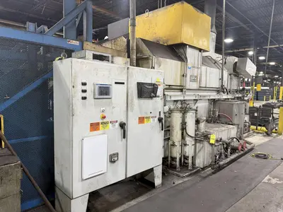 48" X 3-STAGE RANSOHOFF ROTARY DRUM BATCH AUTOMATIC PARTS DEBURR & WASHER SYSTEM, NEW 2013: YOBRO #24300