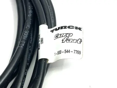 New | in-Stock Turck Euro Fast Single Ended Cordset 8-Pin Female Connector Electrical Fittings Michigan US | Maverick Industrial Sales #1402013