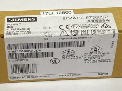 NEW SIEMENS 6ES7 193-6BP00-0BA0