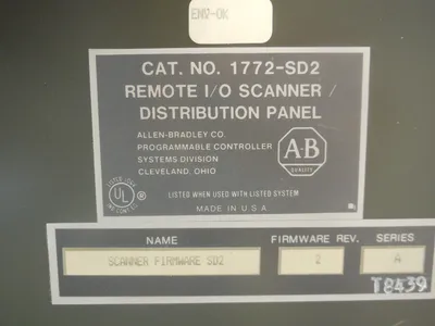 ALLEN BRADLEY 1772-SD2 REMOTE I/O SCANNER 1772SD2