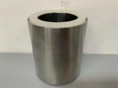 USED CUNO STAINLESS STEEL FILTER 3" D X 3.5" H SPACER W/ GASKETS