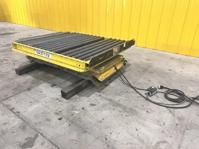 60" X 48" 4000 LB ECONO LIFT HYDRAULIC SCISSOR LIFT TABLE WITH ROTARY TOP: STOCK #20957