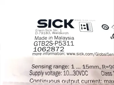 New | in-Stock SICK GTB2S-P5311 Photoelectric Sensors Michigan US | Maverick Industrial Sales #1487251