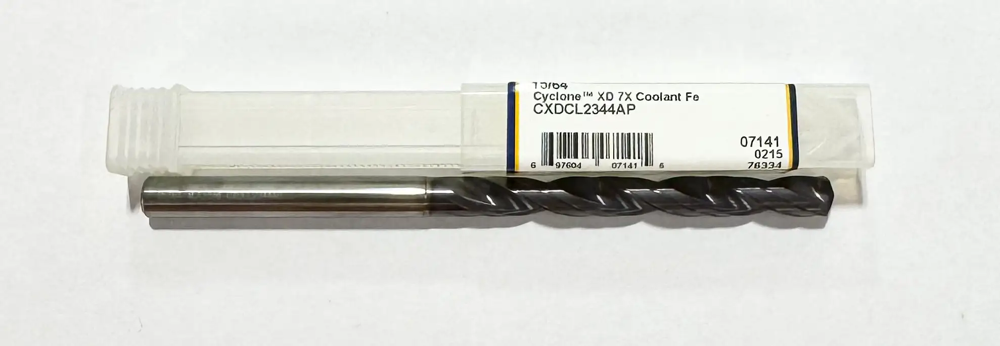 M.A. Ford 15/64" Solid Carbide Drill 7xD Coolant Fed Double Margin 2FL Altima Plus