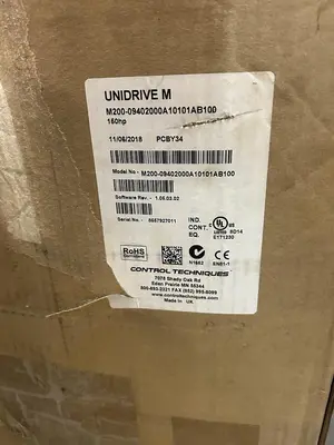 Used CONTROL TECHNIQUES M200-09402000A10101AB100 Servo Drives Ohio US | Surplus Asset Holdings #1207029