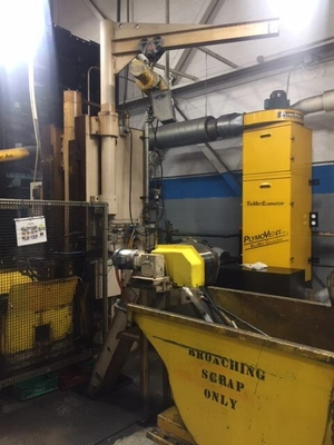 AMERICAN BROACH, Vertical Surface Broaching Machine, Single Ram, Model 10TON-54”