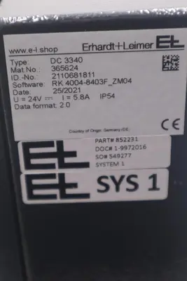 MCR ERHARDT & LEIMER WEB CONTROL SYSTEM NEW FX5260 / DC3340 / AG4497 STOCK 5151