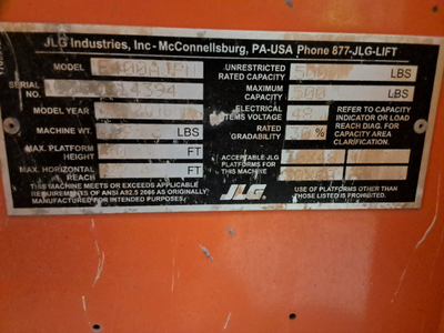 USED 2016 JLG E400AJPN