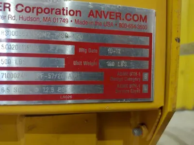 500 LBS ANVER SERIES VPF-57 AIR VAC PACK AIR VACUUM PACK: STOCK #23234