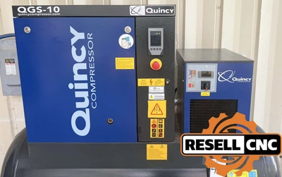 Used 2024 Quincy QGS10D T120 Rotary Screw & Sliding Vane Air Compressors Florida US | Resell CNC #1252501