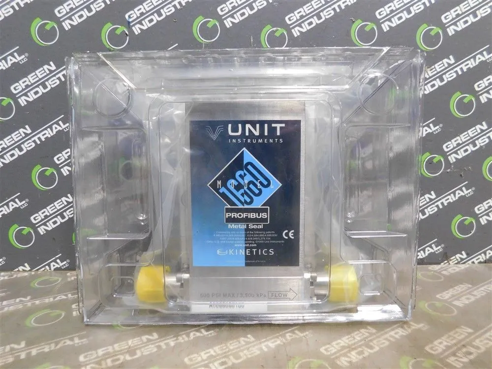 Kinetics 1660 Profibus Metal Seal Mass Flow Controller 500 PSI Max. 3500 kPa New