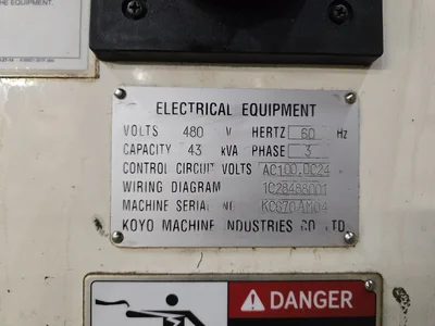 Koyo KC300D Rough Outer Diameter Grinding Machine