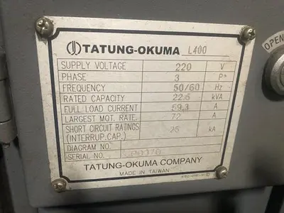 USED 2013 OKUMA GENOS L400