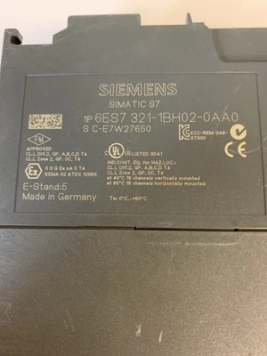 USED Siemens 6ES7 321-1BH02-0AA0